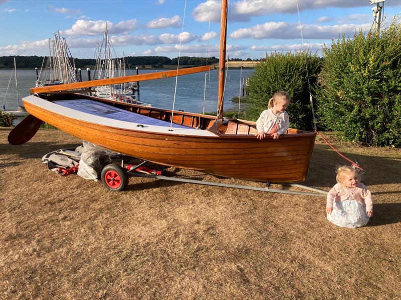 Stars of the show; N1 on a very parched lawn with budding young crews - N12 90th Anniversary at Royal Harwich YC photo copyright George Finch taken at Royal Harwich Yacht Club and featuring the National 12 class