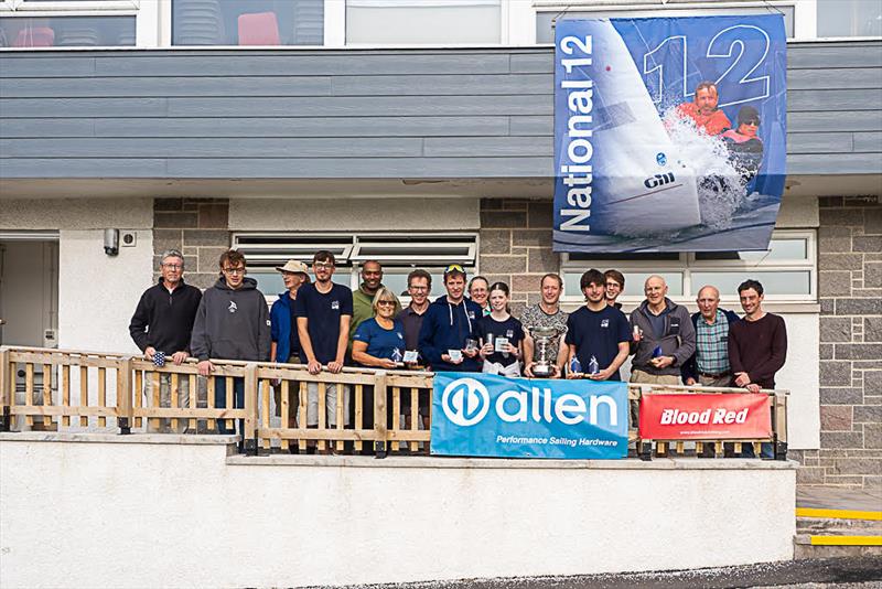 Winners all! Competitors and winners on the new Solway Yacht Club ramp to the fully accessible facilities in the Scottish National 12 Championship at Solway Yacht Club photo copyright Margaret Purkis taken at Solway Yacht Club and featuring the National 12 class