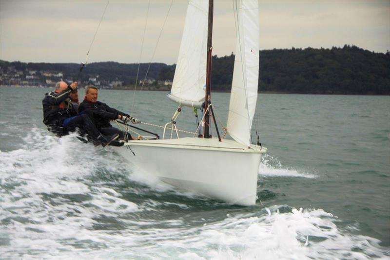The prototype, Odyssey, under sail during the 2014 National Eighteen Foot Class Championship photo copyright Sheena Birnie taken at South Caernarvonshire Yacht Club and featuring the National 18 class