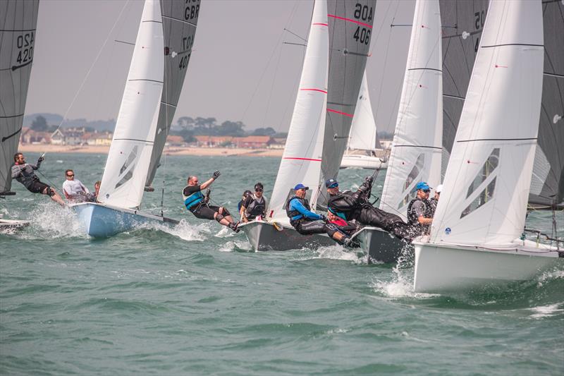 National 18 Championship at Hayling Island photo copyright Angus Peel / www.proaction.co taken at Hayling Island Sailing Club and featuring the National 18 class