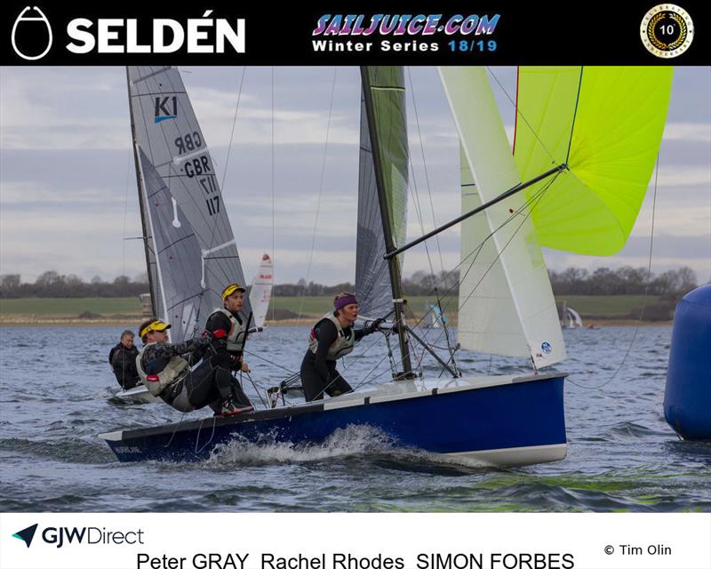 Peter Gray's National 18 during the 2018 Grafham Grand Prix photo copyright Tim Olin / www.olinphoto.co.uk taken at Grafham Water Sailing Club and featuring the National 18 class