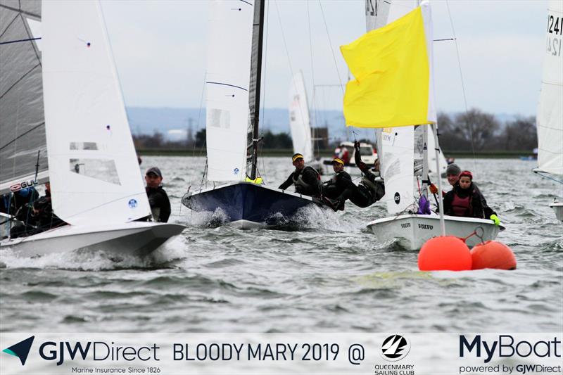 GJW Direct Bloody Mary 2019 photo copyright Mark Jardine taken at Queen Mary Sailing Club and featuring the National 18 class