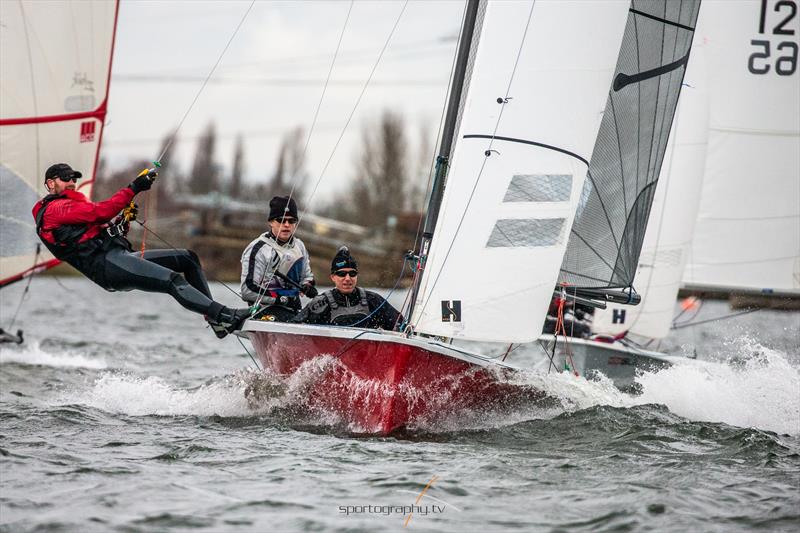 GJW Direct Bloody Mary 2019 photo copyright Alex & David Irwin / www.sportography.tv taken at Queen Mary Sailing Club and featuring the National 18 class