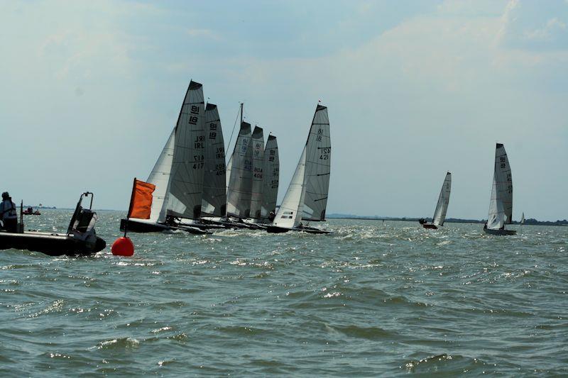 National 18 British and Irish Championships at West Mersea photo copyright Carolyne Vines taken at West Mersea Yacht Club and featuring the National 18 class