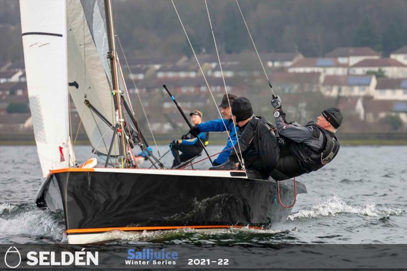 First ever King George Gallop forms part of the SailJuice Winter Series photo copyright Tim Olin / www.olinphoto.co.uk taken at King George Sailing Club and featuring the National 18 class