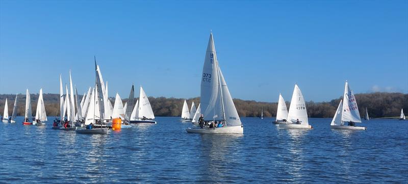 2022 Bough Beech SC Icicle Series day 2 photo copyright Sarah Seddon taken at Bough Beech Sailing Club and featuring the National 18 class