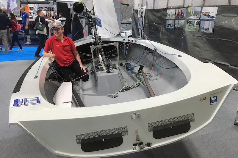 National 18 class at the RYA Dinghy & Watersports Show 2022 photo copyright Magnus Smith taken at RYA Dinghy Show and featuring the National 18 class