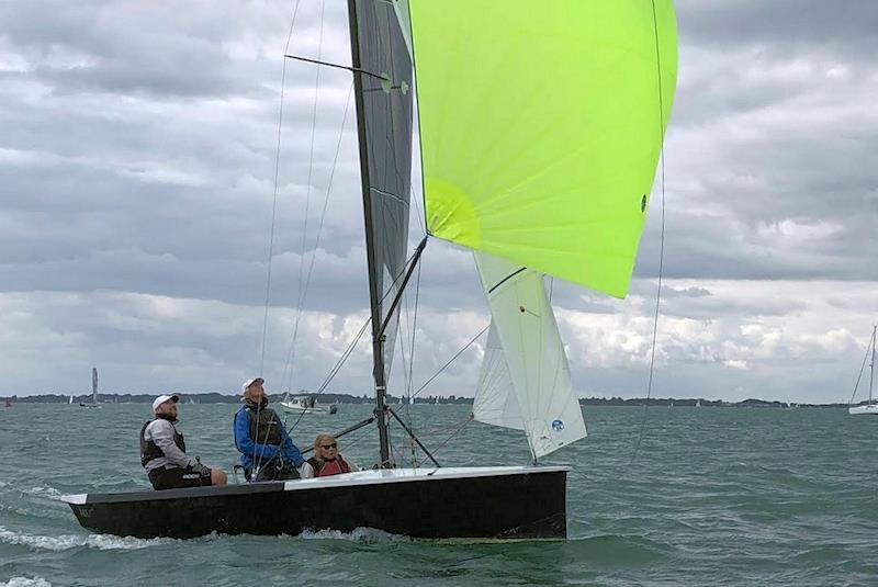 N18 Ultra number 424 'Ace' wins the National 18 English Championships at Bosham photo copyright Claire Veysey taken at Bosham Sailing Club and featuring the National 18 class