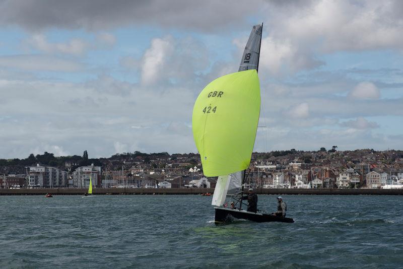 Uffa Fox 50 Celebration regatta photo copyright John Roberson taken at Cowes Corinthian Yacht Club and featuring the National 18 class