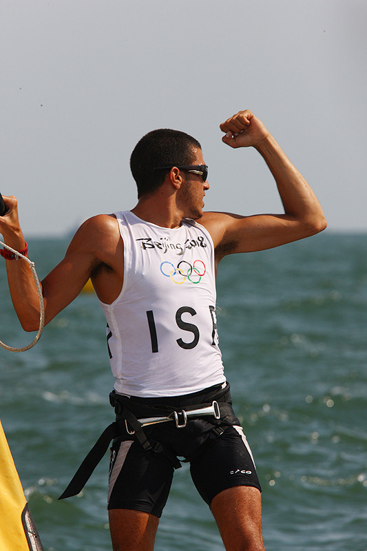 Israeli Shahar Zubari snatches RS:X Men's bronze at the 2008 Olympic Sailing Regatta photo copyright Ingrid Abery / www.hotcapers.com taken at  and featuring the RS:X class