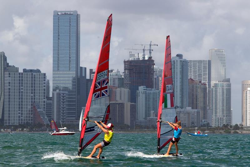 RS:X Women's Gold for Bryony Shaw at ISAF Sailing World Cup Miami photo copyright Richard Langdon / Ocean Images taken at Coconut Grove Sailing Club and featuring the RS:X class