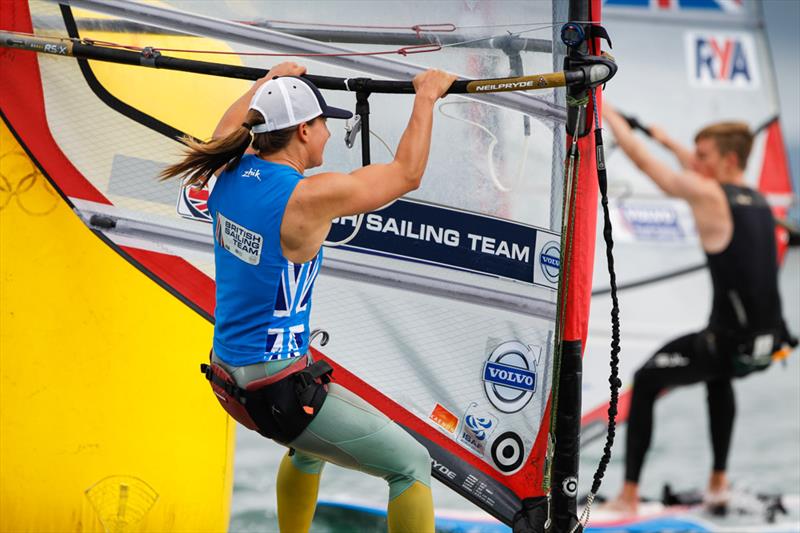 Bryony Shaw on day 1 of the Sail for Gold Regatta photo copyright Paul Wyeth / RYA taken at Weymouth & Portland Sailing Academy and featuring the RS:X class