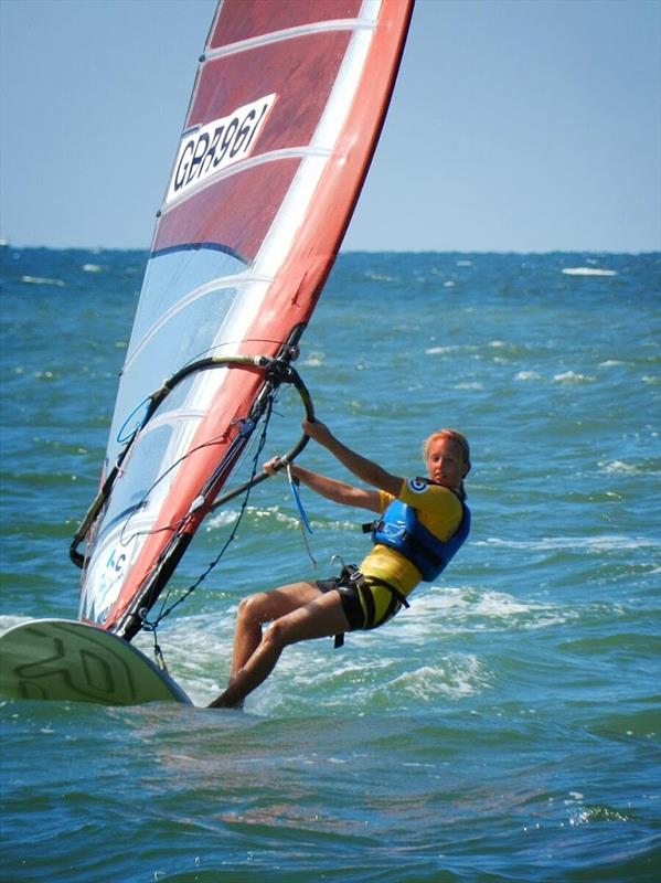 Emma Wilson (GBR) wins the Women's title at the RS:X Youth World Championships photo copyright RS:X Class taken at  and featuring the RS:X class