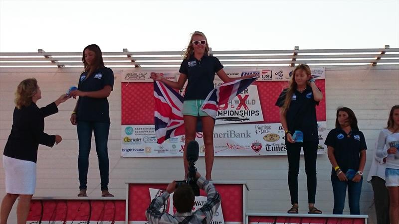 Emma Wilson is crowned Women's RS:X Youth World Champion photo copyright RYA taken at  and featuring the RS:X class