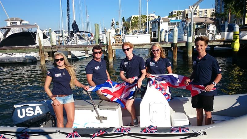 The British Youth Sailing Team at the RS:X Youth World Championships photo copyright RYA taken at  and featuring the RS:X class