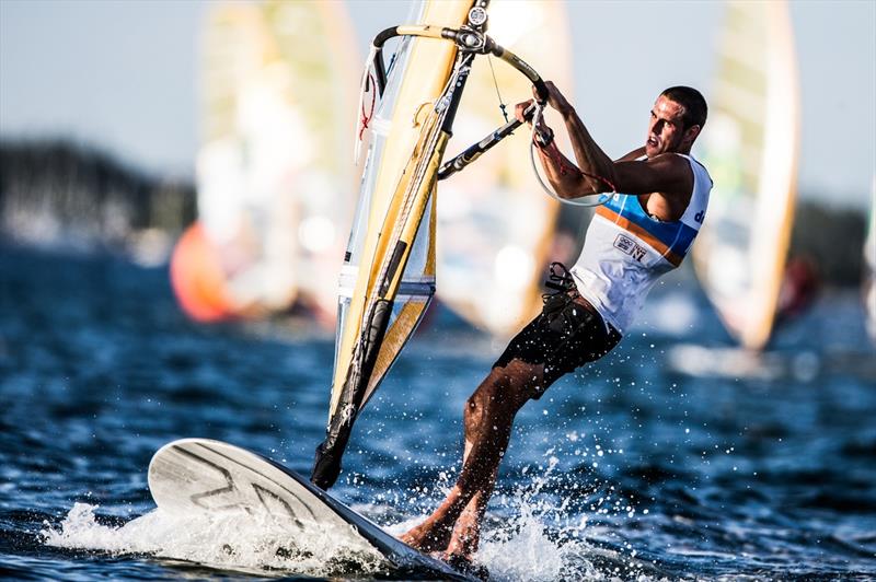 Dorian van Rijsselberge on day 3 of Sailing World Cup Miami photo copyright Pedro Martinez / Sailing Energy taken at Coconut Grove Sailing Club and featuring the RS:X class