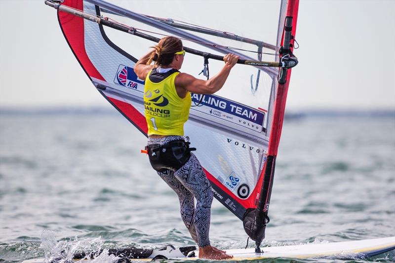 Bryony Shaw during the Sailing World Cup Miami medal race photo copyright Richard Langdon / Ocean Images taken at Coconut Grove Sailing Club and featuring the RS:X class