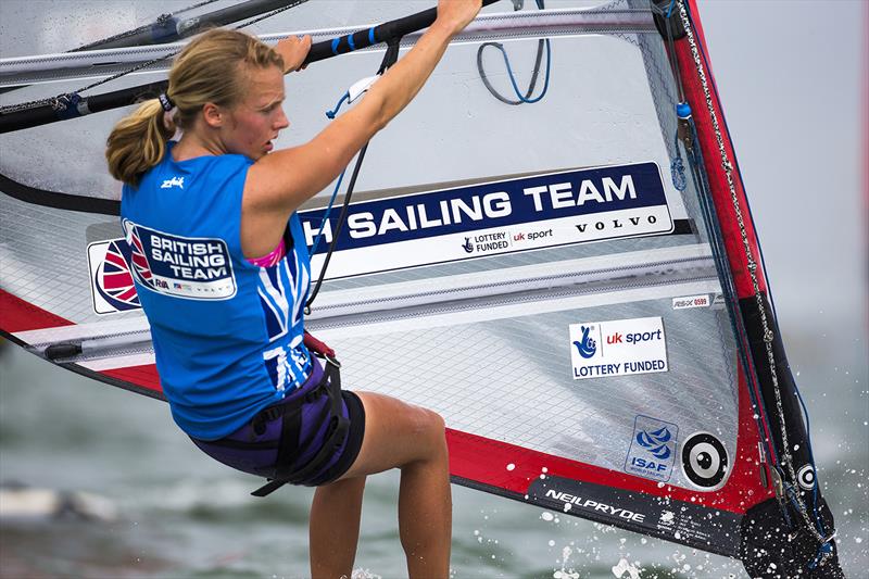 Emma Wilson at Sailing World Cup Miami photo copyright Richard Langdon / British Sailing Team taken at  and featuring the RS:X class