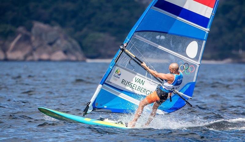Dorian Van Rysselberghe on day 4 of the Rio 2016 Olympic Sailing Competition photo copyright Sailing Energy / World Sailing taken at  and featuring the RS:X class