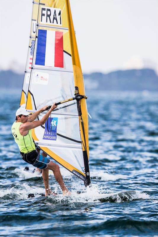 Louis Giard (FRA) on day 4 of World Cup Series Miami photo copyright Pedro Martinez / Sailing Energy / World Sailing taken at Coconut Grove Sailing Club and featuring the RS:X class