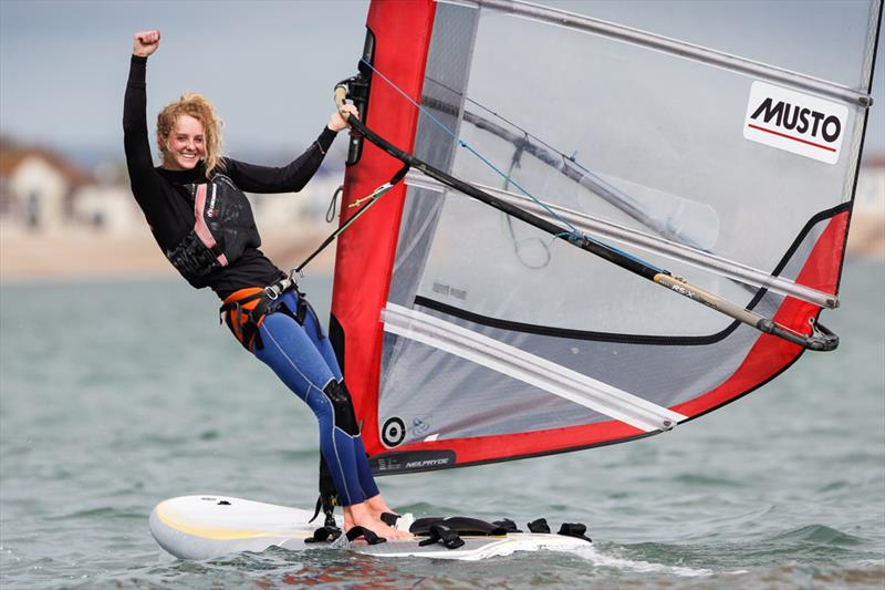 Girls RS:X Gold for Erin Watson at the RYA Youth Nationals - photo © Paul Wyeth / RYA