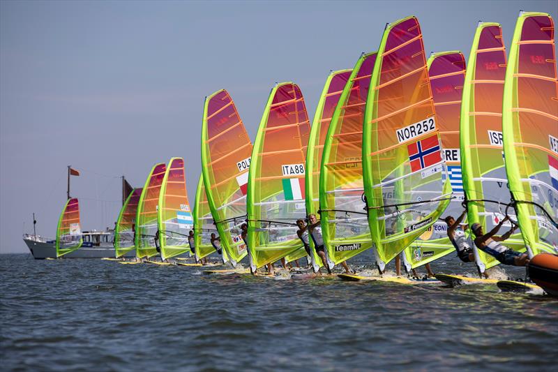 Hempel World Cup Series - Allianz Regatta in Medemblik day 1 photo copyright Sander van der Borch taken at Regatta Center Medemblik and featuring the RS:X class