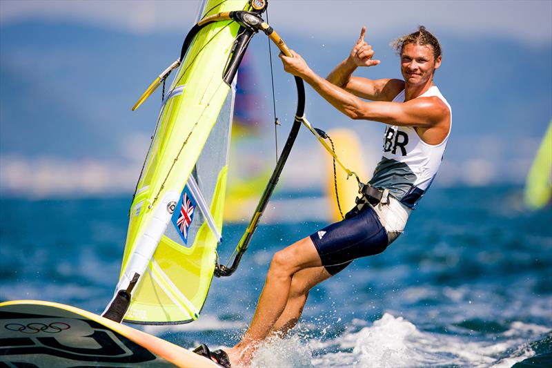 Tom Squires in the Men's RS:X on Tokyo 2020 Olympic Sailing Competition Day 1 - photo © Sailing Energy / World Sailing