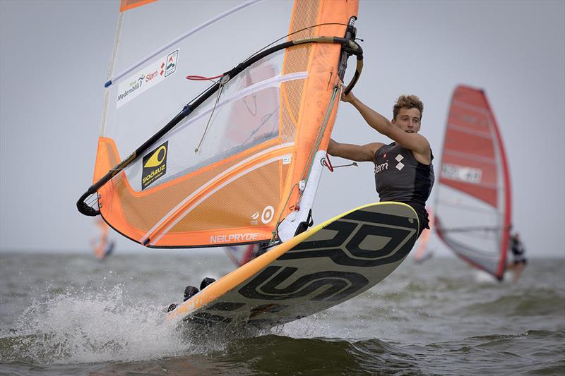 Fabien Pianazza (FRA), RS:X U19 - 2018 Medemblik Regatta - Day 3 - photo © Sander van der Borch