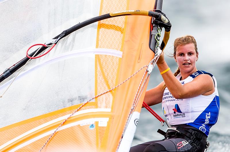 Veerle then Have (NZL) - RS:X - Day 4 - Hempel Sailing World Championships, Aarhus - August 2018 - photo © Sailing Energy / World Sailing