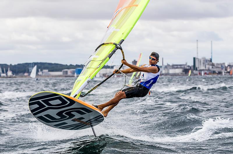Antonio Cozzolino (NZL) - RS:X - Day 4 - Hempel Sailing World Championships, Aarhus - August 2018 photo copyright Sailing Energy / World Sailing taken at  and featuring the RS:X class