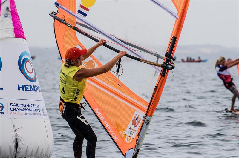 Lilian de Geus (NED)- RS:X - Day 11 - Hempel Sailing World Championships, Aarhus, Denmark, August 2018 - photo © Sailing Energy / World Sailing