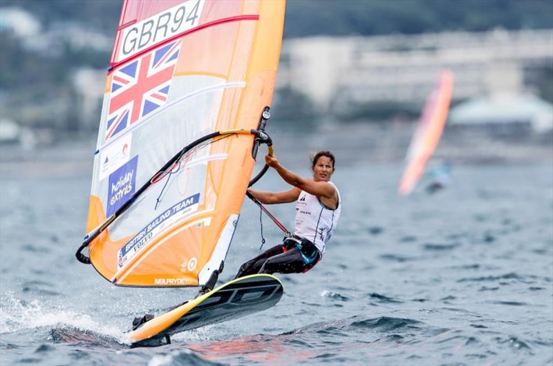 Bryony Shaw in the RS:X on Day 3 at World Cup Series Enoshima - photo © Jesus Renedo / Sailing Energy / World Sailing