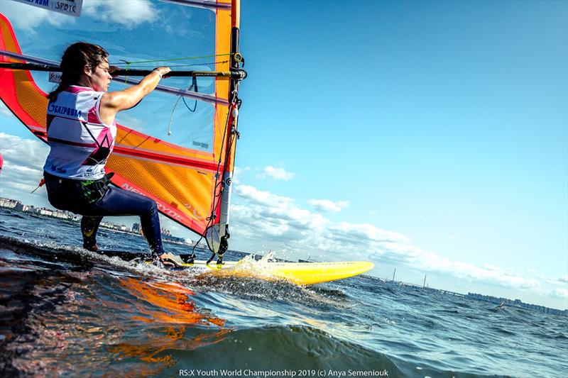 2019 RS:X Youth World Championship - Day 1 photo copyright Anya Semeniouk taken at Yacht Club of Saint-Petersburg and featuring the RS:X class