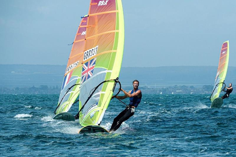 Tom Squires - 2020 RS:X Windsurfing World Championships, Day 2 photo copyright Caitlin Baxter / RS:X class taken at Sorrento Sailing Couta Boat Club and featuring the RS:X class