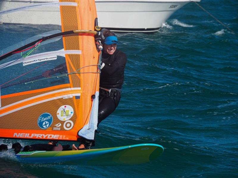 Farrah Hall at the 2020 RS:X World Championships, final day photo copyright Caitlin Baxter taken at Sorrento Sailing Couta Boat Club and featuring the RS:X class