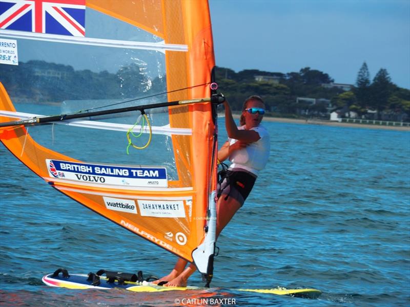 Emma Wilson - 2020 RS:X Windsurfing World Championships, final day photo copyright Caitlin Baxter taken at Sorrento Sailing Couta Boat Club and featuring the RS:X class