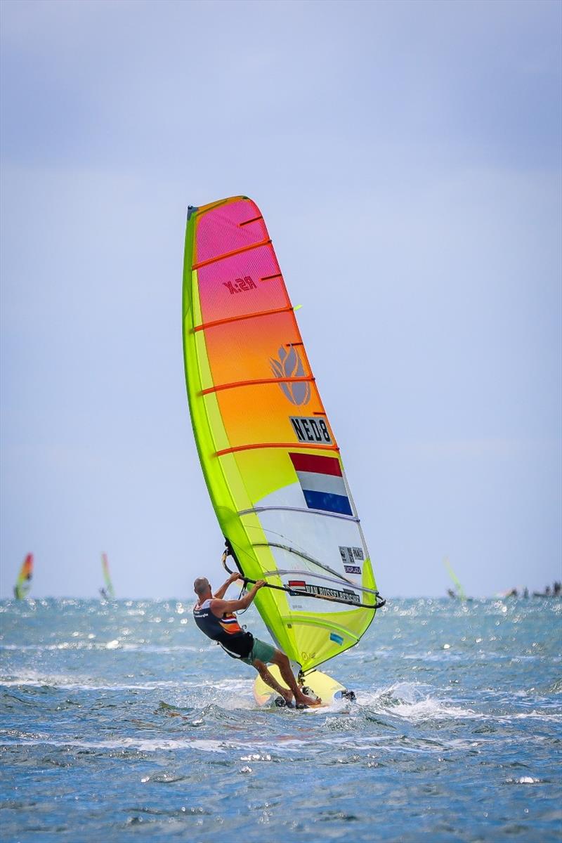 Dorian van Rijsselberghe at 2020 RS:X Windsurfing World Championships photo copyright Ayolt Kloosterboer taken at Sorrento Sailing Couta Boat Club and featuring the RS:X class