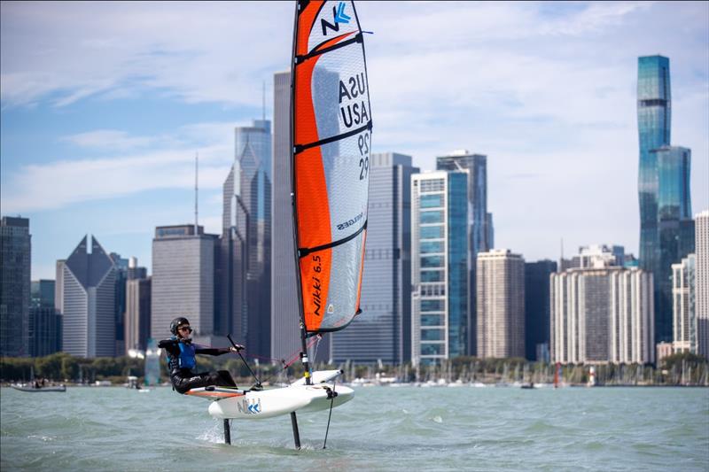 U.S. SailGP Team's Foiling First Camp unites Chicago's junior sailors photo copyright SailGP taken at  and featuring the Nikki class