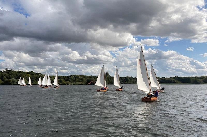 Norfolk 14 Foot One Design Championships at Wroxham Broad photo copyright Steven Ford taken at Norfolk Broads Yacht Club and featuring the Norfolk 14 Foot One Design class