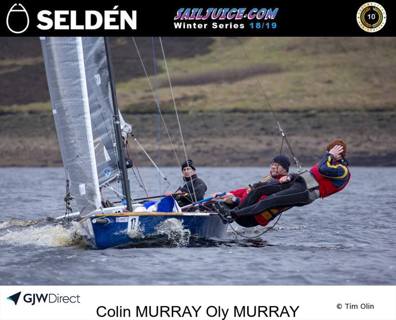 Murrays vs. Craig during the Yorkshire Dales Brass Monkey photo copyright Tim Olin / www.olinphoto.co.uk taken at Yorkshire Dales Sailing Club and featuring the Norfolk Punt class