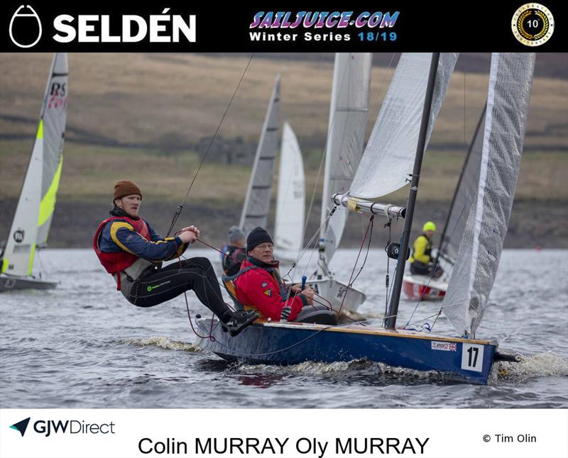 The Murrays' Norfolk Punt wins the Yorkshire Dales Brass Monkey photo copyright Tim Olin / www.olinphoto.co.uk taken at Yorkshire Dales Sailing Club and featuring the Norfolk Punt class