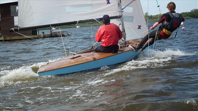 Punt racing on Barton Broad photo copyright Simon Jenner taken at Norfolk Punt Club and featuring the Norfolk Punt class