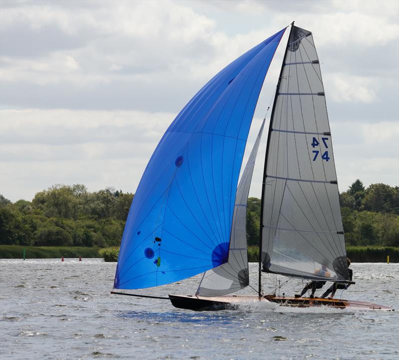 Blackbird (74) during the Norfolk Punt Championships 2023 photo copyright Robin Myerscough taken at Norfolk Punt Club and featuring the Norfolk Punt class