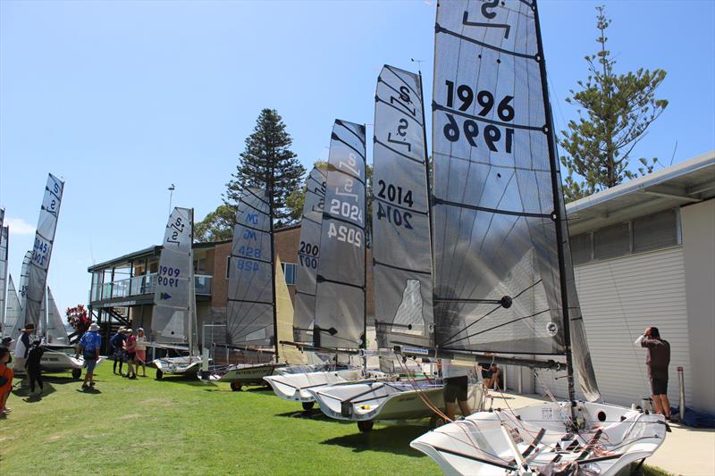 Boats on the beach during the 2023 NS14 NSW State Titles photo copyright NSW NS14 Association taken at Port Macquarie Sailing Club and featuring the NS14 class