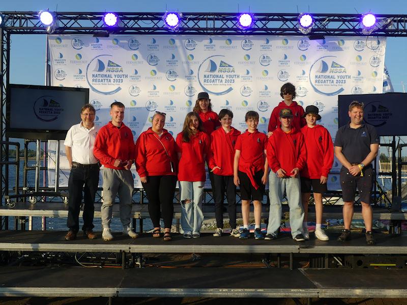 NSSA National Youth Regatta - Worcestershire team photo copyright Fernhurst Books / Draycote Water Sailing Club taken at Draycote Water Sailing Club and featuring the NSSA class