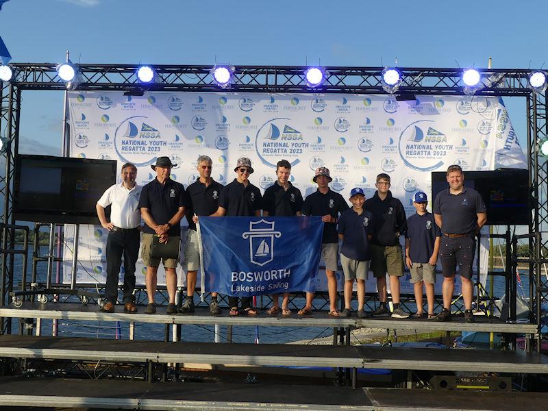 NSSA National Youth Regatta - Bosworth Lake team photo copyright Fernhurst Books / Draycote Water Sailing Club taken at Draycote Water Sailing Club and featuring the NSSA class