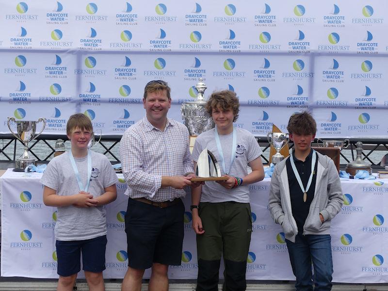 NSSA National Youth Regatta - Regatta Handicap fleet podium photo copyright Fernhurst Books / Draycote Water Sailing Club taken at Draycote Water Sailing Club and featuring the NSSA class