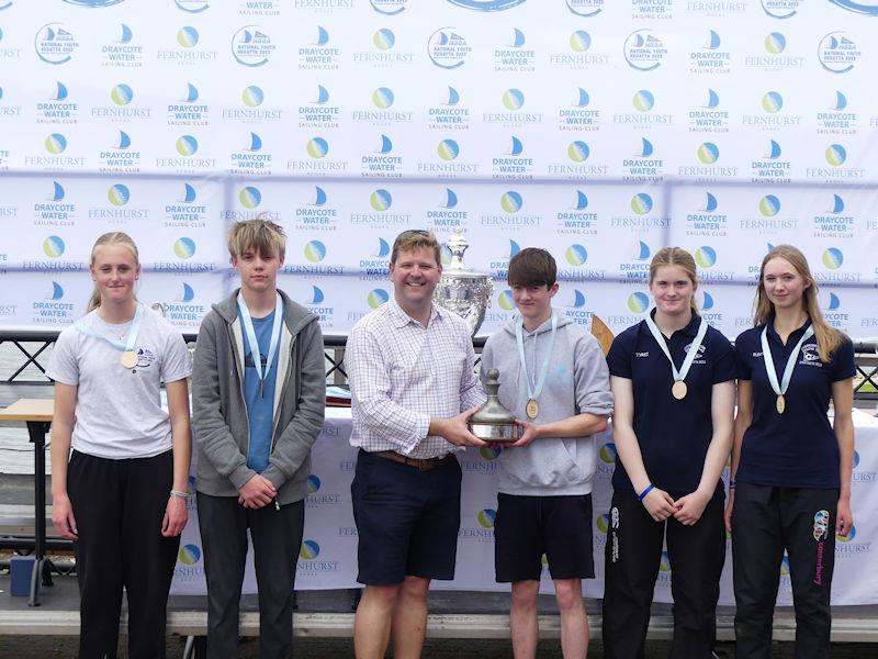 NSSA National Youth Regatta - ILCA 4 fleet podium photo copyright Fernhurst Books / Draycote Water Sailing Club taken at Draycote Water Sailing Club and featuring the NSSA class