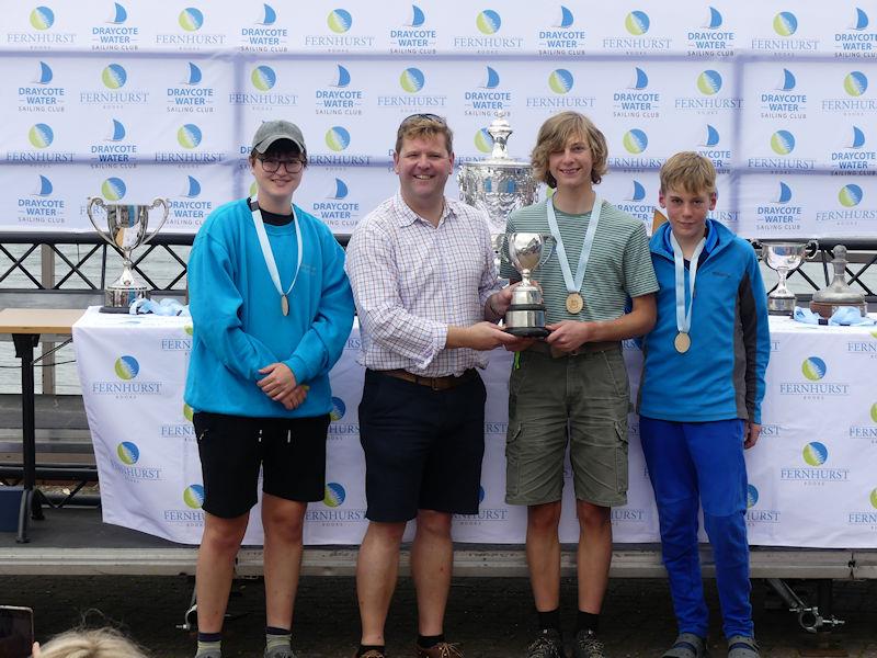 NSSA National Youth Regatta - Slow handicap fleet podium photo copyright Fernhurst Books / Draycote Water Sailing Club taken at Draycote Water Sailing Club and featuring the NSSA class