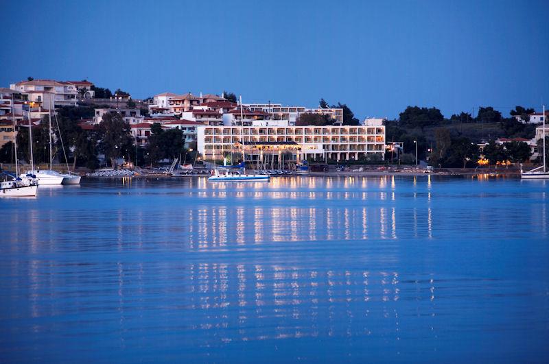 Porto Heli Beach Resort evening view over Nautica Bay - photo © Ocean Elements